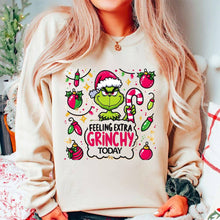 Black Retro Grinch Christmas Sweatshirt