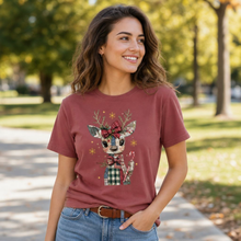Brick Patchwork Reindeer Tee