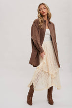 Ecru Lace Tier Midi Skirt