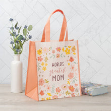 Tote Floral Print World's Greatest Mom