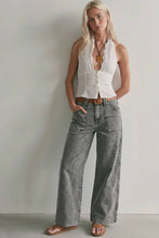 Grey High Rist Perfect Palazzo Jeans