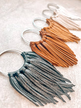 Camel Fringed in Faith Cascade Fringe Hoops Earrings