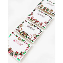 Cute Christmas Theme Sparkly Earrings: MIX COLOR / ONE(12)