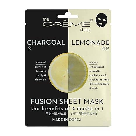 The Crème Shop Fusion Face Mask – Charcoal & Lemon