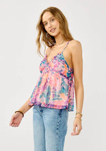 Blush Teal Spaghetti Strap V-Neck Ruched Tank