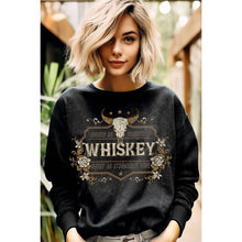 Mineral Olive Whiskey Graphic Sweatshirts