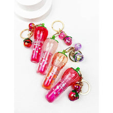 Strawberry Charm Keychain Lip Gloss Set: PINK MULTI / ONE(12)