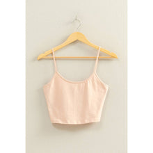 Pastel Pink Basic Cropped Cami Top