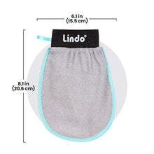 Lindo Dermaglove - Deep Exfoliation Mitt: Gray/Mint