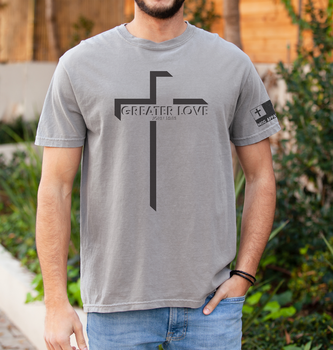 Greater Love Comfort  Christian Graphic Tee