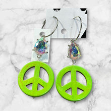 Orange Earrings-peace