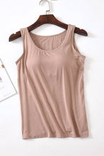 Elegant Sleeveless Tank Top: CARAMEL / 2XL