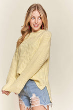 Yellow Hi Low Hem Comfy Sweater