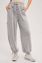 Heather Grey Drawtring High Waist Joggers