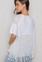 White Relaxed Fit Stud Trim POL Top 4/2/24 8416