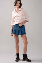 White Classic Tencel Utility Casual Button Down Chambray Urban Daizy Shirt