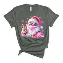 Natural Bubble Santa Rhinestone Graphic Tees