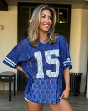 Blue Lace "It's Game Time" Jersey