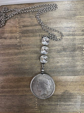Liberty Coin Crystal Long Rachel Marie Necklace