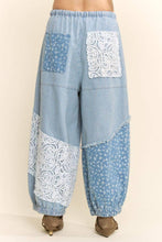 DP60048-STRIPED DENIM LACE BLOOMERS: Light Denim / S-M-L(2-2-2)