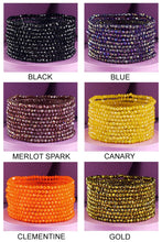 Blue 10 Piece Beaded Stackable Boho Bracelet
