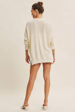 Vanilla Slouchy Charm Button Down Cardigan