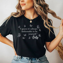 Black Fashionable to be Yourself Dolly Western Graphic Tee