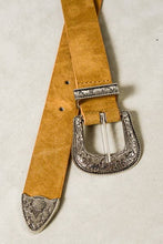 Burnt Orange Western Buckle Belt