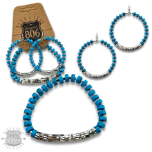 Turquoise Earrings and bracelet set