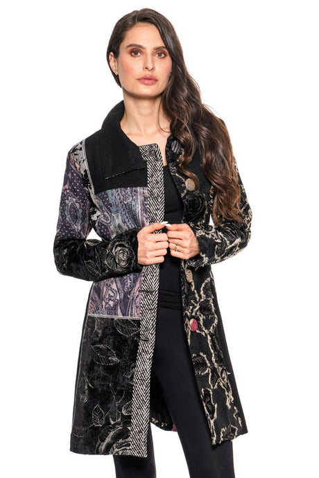 Black Mix Media Jacket