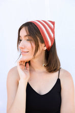 Red White & Blue Star-Spangled Crochet Hair Bandana