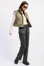 Olive Tan Camo Puffer Vest