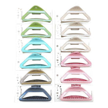 12pk Triangle Hair Claw Clips Geometric Matte Jaw Clips Minimal Hair Accessories Women