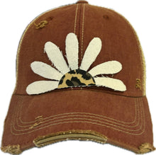 Yellow Daisy and Leopard Baseball Cap: