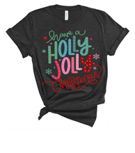 Have a Holly Jolly Christmas Rhinestone Graphic Tee