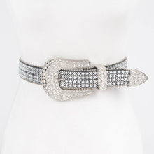 Clear Rhinestone Western Style Belt