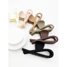 Minimal Design Jumbo Neutral Tone Hair Claw: MIX COLOR / ONE(12)
