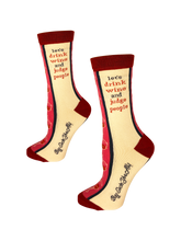 Lets Drink Wine and Judge People Women's Socks