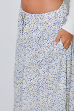Ivory Multi Floral Maxi Skirt