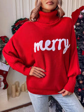 Red casual christmas pullover sweater
