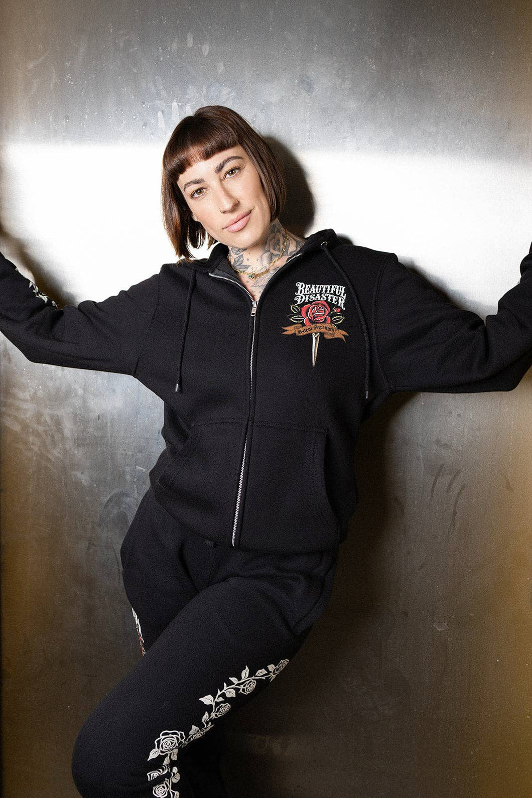 Silent Strength Zip Hoodie: M