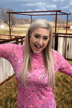 Pink Bandana Babe Mesh Top