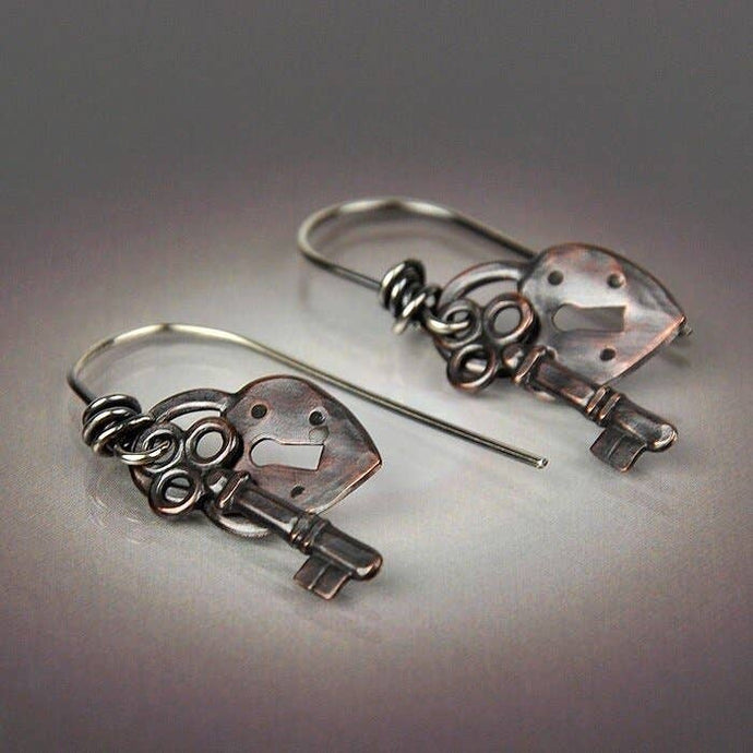 Lock & Key Earrings