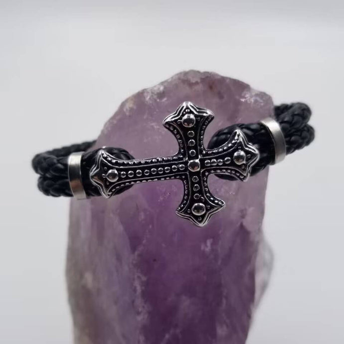 Cross Layered Magnetic Bracelet