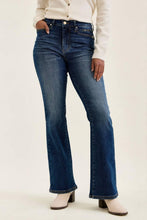 Dark Mid Rise DAISY Bootcut w/ Harness Trim DK Sunset Ride Judy Blue Jeans