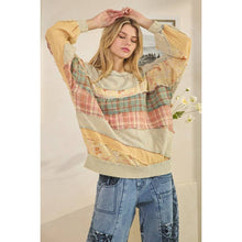 Ash Washed Fabric Long Sleeve Oli+Hali Top