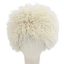 Ivory Fluffy Curly Hair Winter Statement Hat