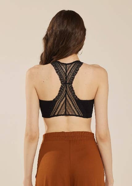 Black Lace Padded Bralette
