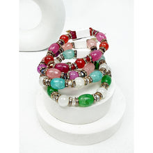 Mix Beads Adjustable Stretch Bracelet: MIX COLOR / ONE(12)