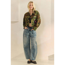 Camo Sequin Contrast Veveret Jacket